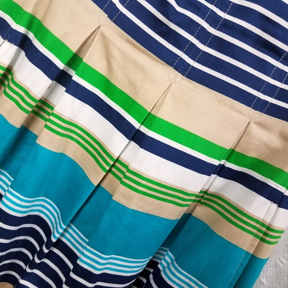 Nine West Lined Women's Summer Sun Halter Dress - Picture 4 of 8